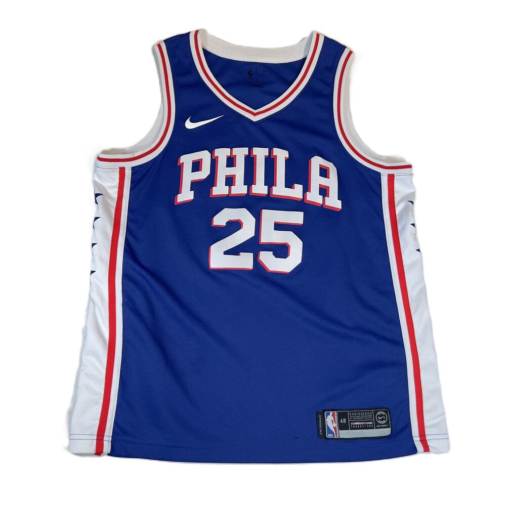 Philadelphia 76ers 25 Simmons NBA X Nike Connect Dri-Fit Basketball Jersey Tank